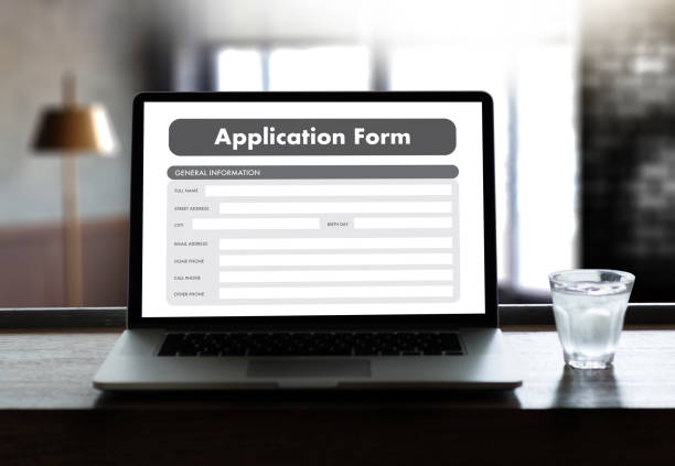 istock business man working on laptop computer use Online Web Job Application Form moniter 803602616