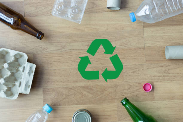 istock Recyclable garbage consisting  glass Savings plastic Plastic Environment Reduce Junk 803602822