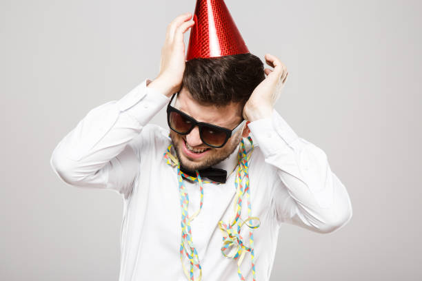 istock Portrait of handsome man at gray background 803606432