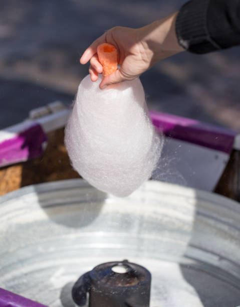istock Preparation of sweet cotton wool 803608886