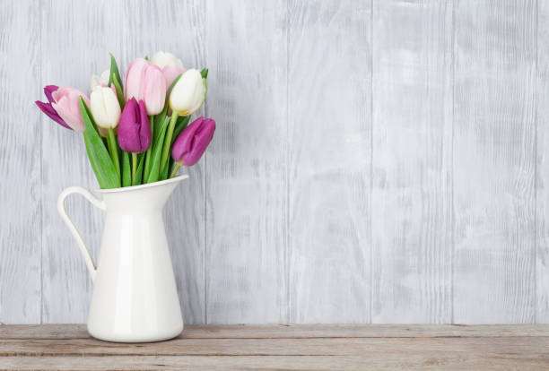 istock Colorful tulips bouquet 803619430