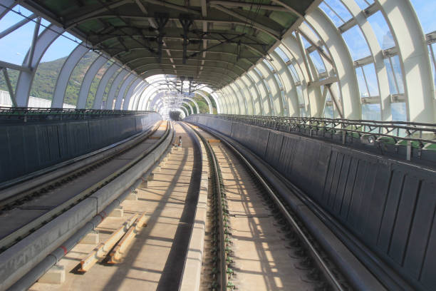 istock Metro railway at outdoor 2017 803620388