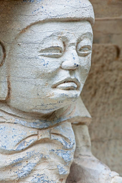 istock Statues carved in stone Guilin China 803625394