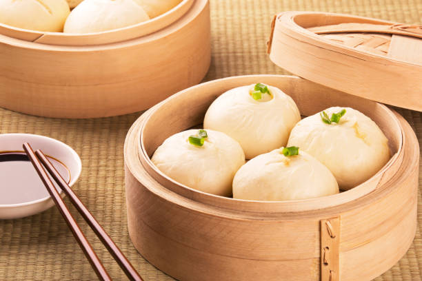 istock Chinese meal of baozi also known as dim sun 803625544