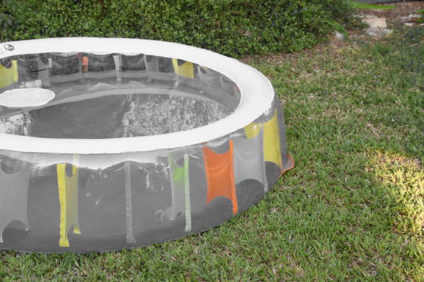 istock Inflatable swimming pool 803646616