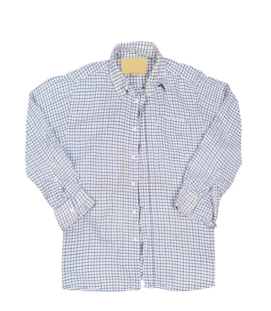 istock Blank striped shirt isolated on a white background 803646776
