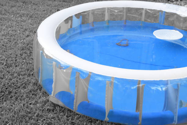 istock Inflatable swimming pool 803647118