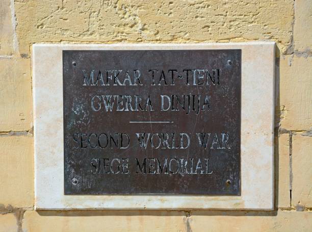 istock Memorial plaque, Valletta, 803647316