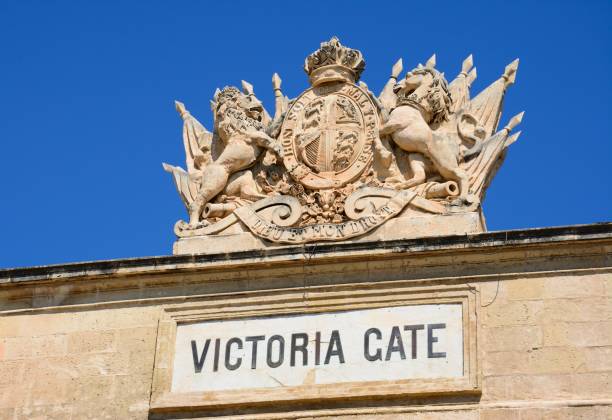 istock Victoria Gate coat of arms, Valletta. 803658166