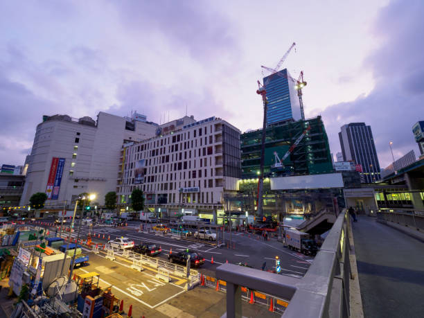 istock Tokyo Shibuya Redevelopment night view 803670136