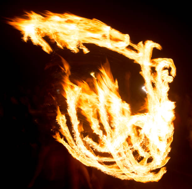 istock Abstract background of flame on fire show 803671242