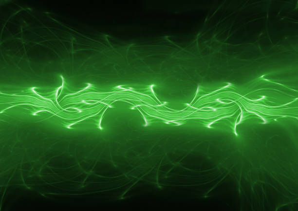 istock Green power, abstract plasma lightning and electrical background 803674688
