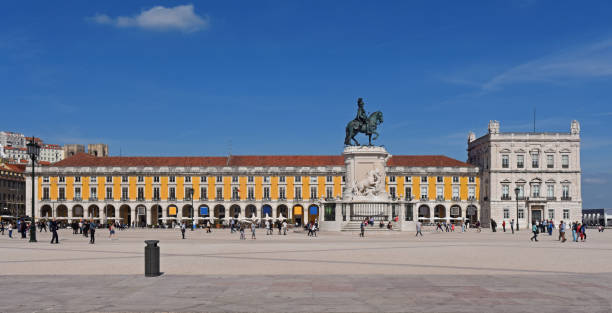 istock Commerce Square in Lisbon, Portugal 803677400