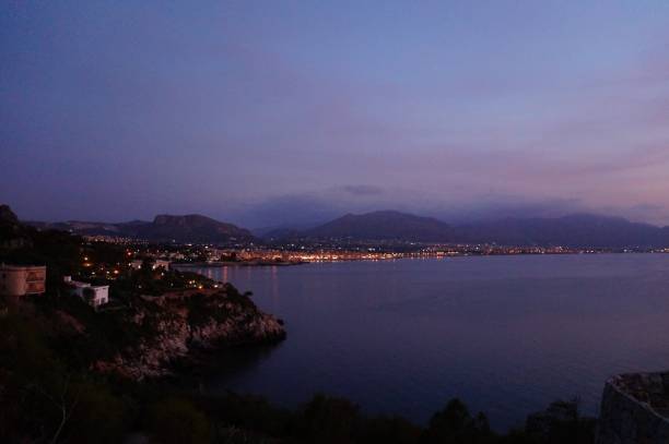 istock Gulf of Palermo sunset view 803686530