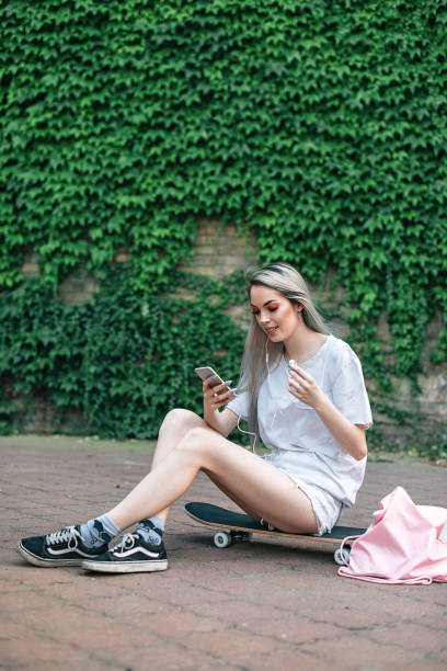 istock Favorite playlist for skateboarding 803693450