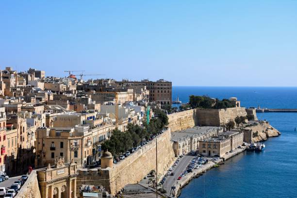 istock City buildings by the harbour, Valletta. 803699114