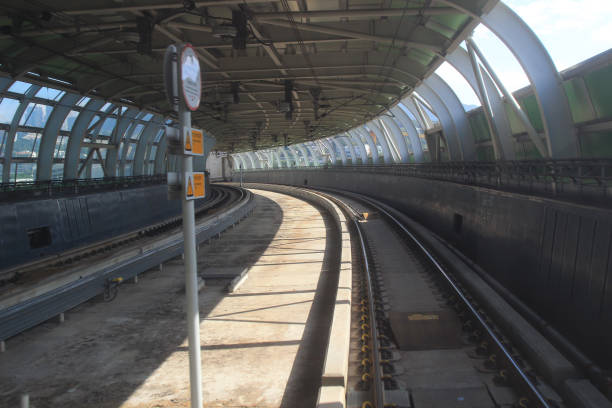 istock Metro railway at outdoor 2017 803699228