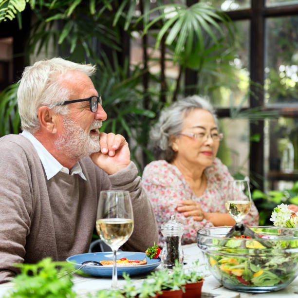 istock Senior Group Relax Lifestyle Dinning Concept 803708020