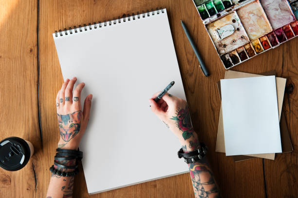 istock Tattoo Woman Creative Ideas Design Inspiration Concept 803717098