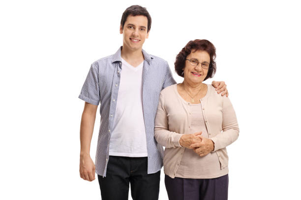 istock Young man with a mature woman 803721054