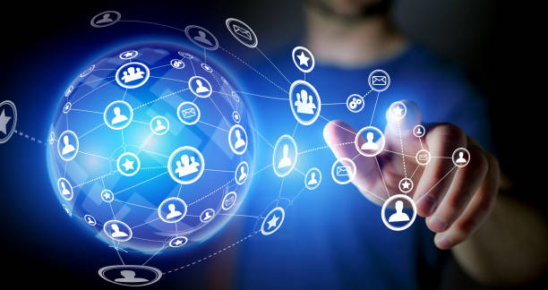 istock Concept of business international network interface - Technology concept 803748636