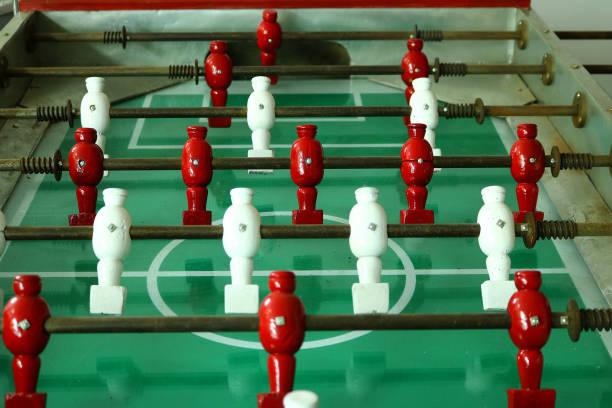 istock closeup vintage table football 803748776
