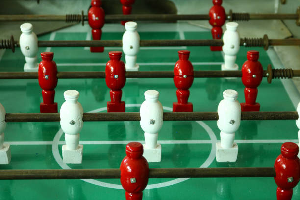istock closeup vintage table football 803748956