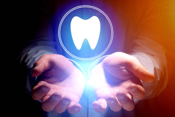 istock Concept of making an appointement with a dentist on internet - technology concept 803749338
