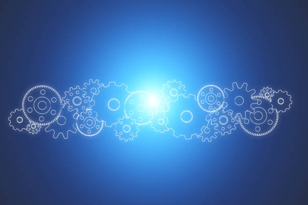 istock Gear wheel concept isolated on background - Technology concept 803749674