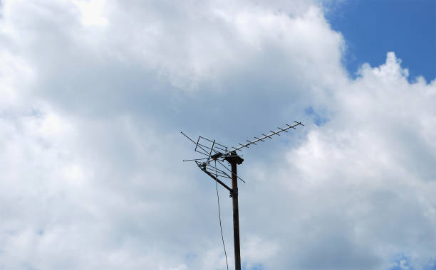 istock Antenna of TV 803778398