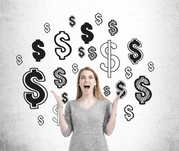 istock Screaming woman and dollar signs 803795998