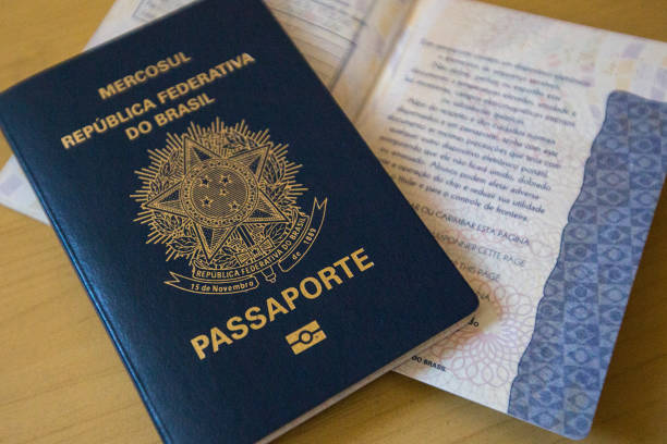 Passaporto brasiliano - foto stock