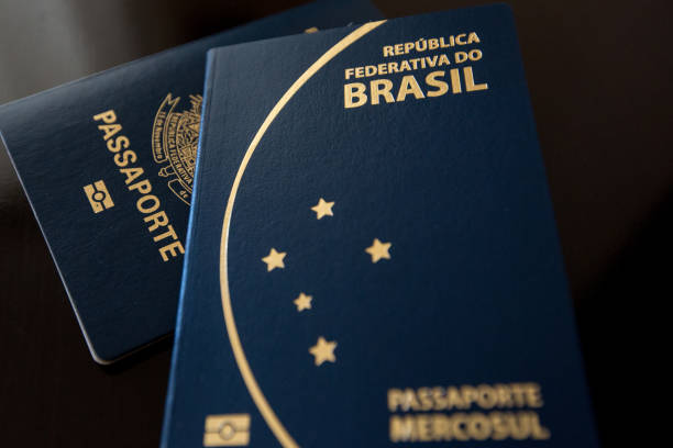 Brazilian passport - fotografia de stock