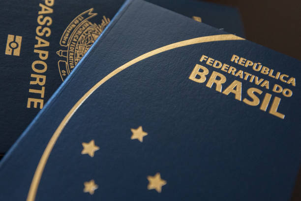 Passaporto brasiliano - foto stock