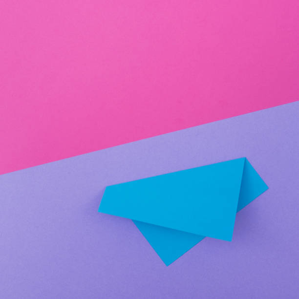 istock decorative art of folded colored paper. 803812566