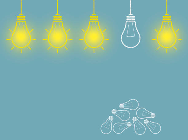 istock New Idea Light Bulb on Blackboard - Business Chalkboard Background 803815510
