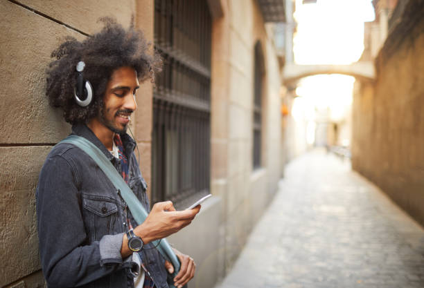 istock Young trendy man in Barcelona. 803816080