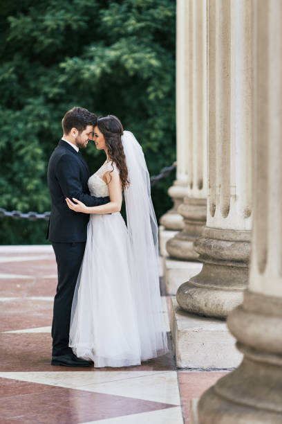 istock Wedding day photoshoot in old city 803816732