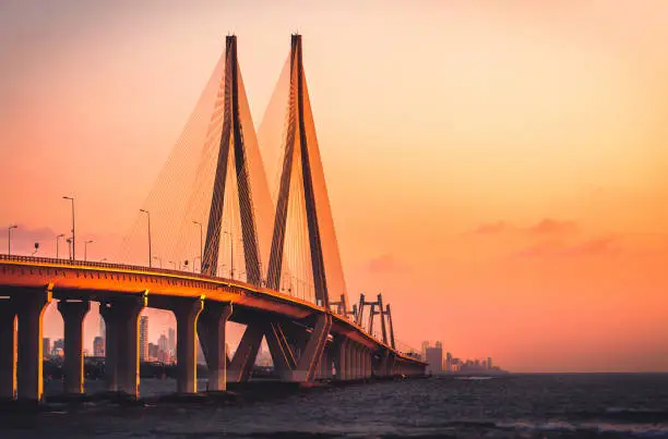 The Bandra Worli Sea link is a cable-stayed bridge that connects Bandra in the Western Suburbs of Mumbai with Worli in South Mumbai.