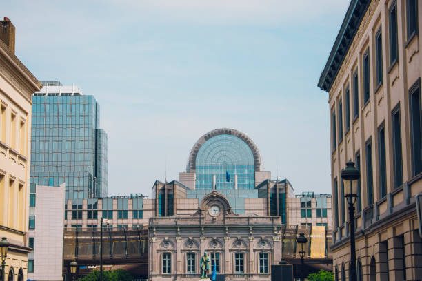 istock European Parliament Area, Brussels 803851408