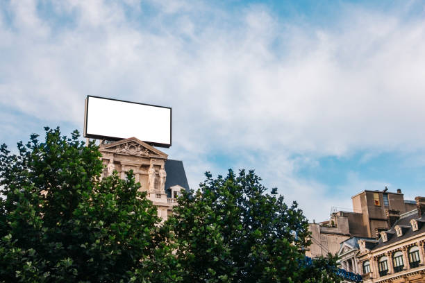 istock Billboard on top of building 803855616