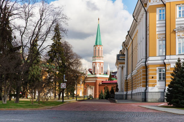 istock Moscow Kremlin, Nikolskaya tower, Russia 803856128
