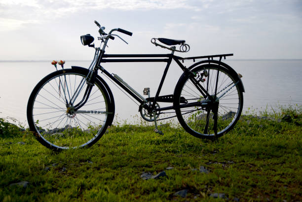 istock Old bicycle, Old bicycle in Thailand 803859984