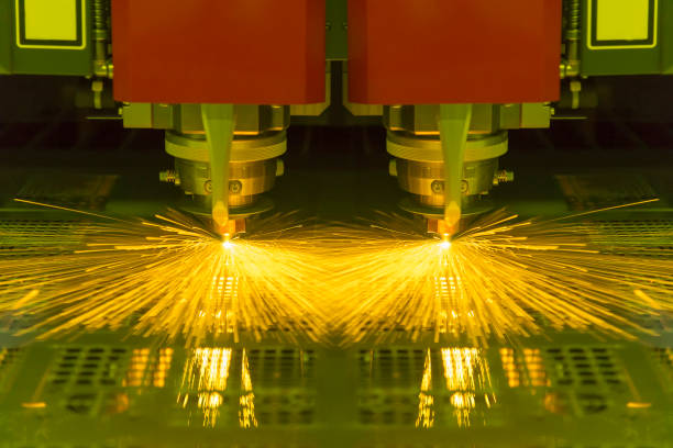 istock The fiber  laser cutting machine 803862998