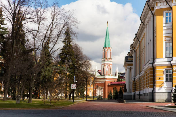 istock Moscow Kremlin, Nikolskaya tower, Russia 803863170