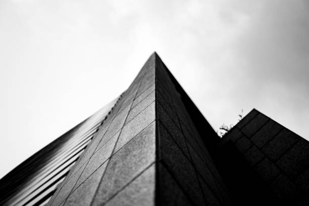 istock Modern office building detail, glass surface at Hong Kong 803865758