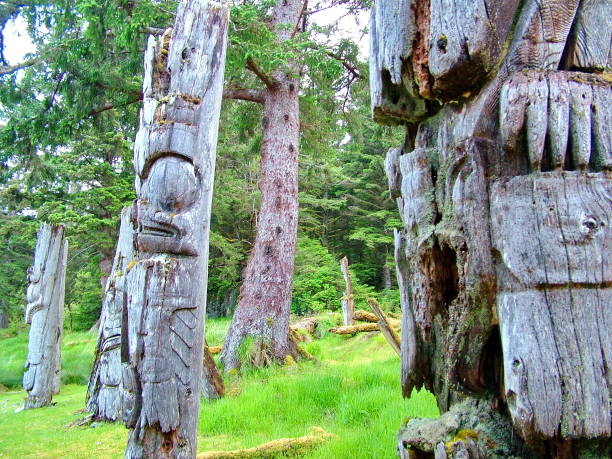 istock Historic Totem Poles 803866036