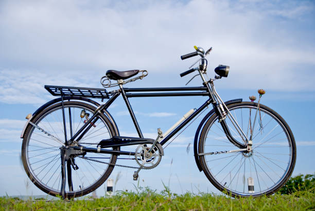 istock Old bicycle, Old bicycle in Thailand 803878156