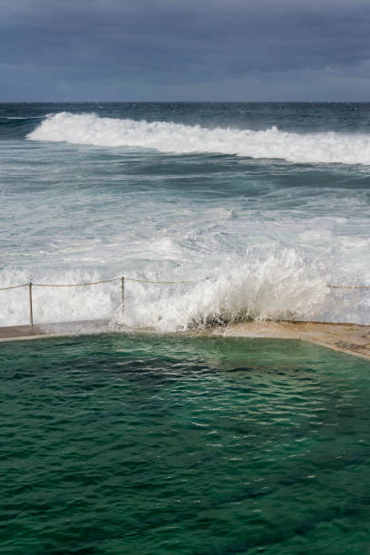 istock Pool enclosure at Bronte Beach, Eastern suburbs, Sydney, NSW, Australia 803878184