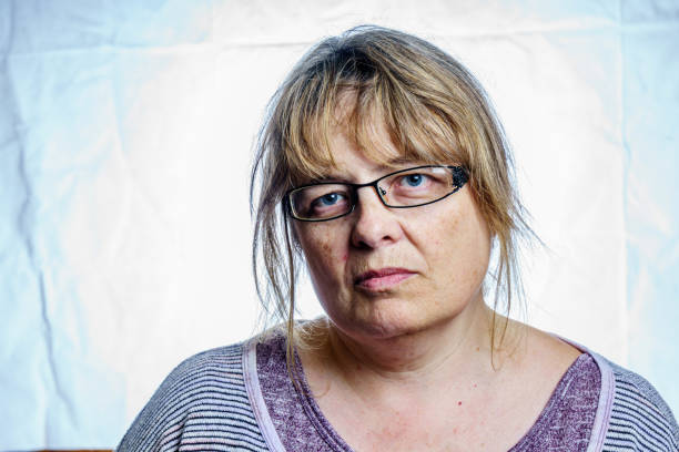 Mature woman studio portrait